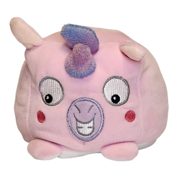 Rainbow Dreams 2019 Reversible Plush Unicorn ~ Pink/White 6" - Picture 2 of 13